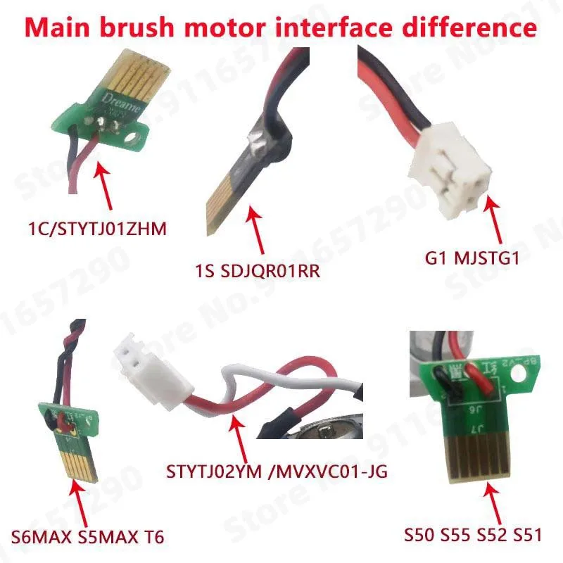 Main Brush Motor Assembly For Xiaomi 1S 1C SDJQR01RR Mijia G1 MJSTG1 STYTJ02YM S50 S55 S52 S51 Robot Vacuum Cleaner Accessories