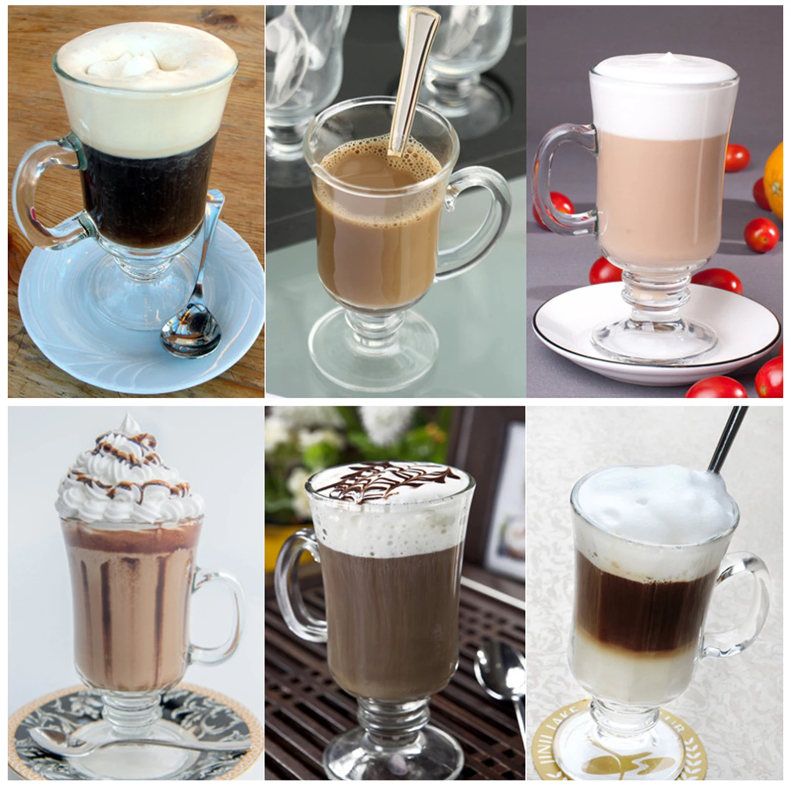 Coffee Glass Cups Home Bar Party Transparent Cocktail Beverages Cup Soda Milk Juice Drink Water Mugs Cup Drinkware Kitchen Tools