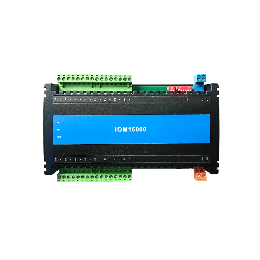 

IOM16000 Digital Expansion Module with 16DI Supports ModbusRTU or BACnetMS/TP for IoT Applications