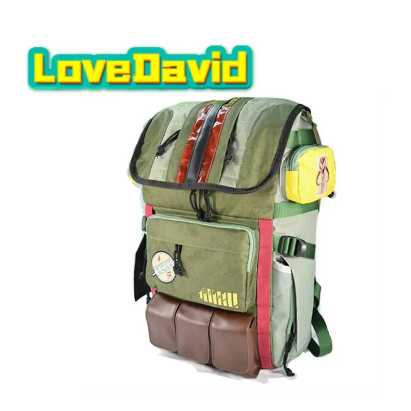 Disguise Boba Cosplay Shoulder Bag TV Fett Backpack School Bag Messenger Bags School Bag Travel Outdoor Rucksack for Men Women