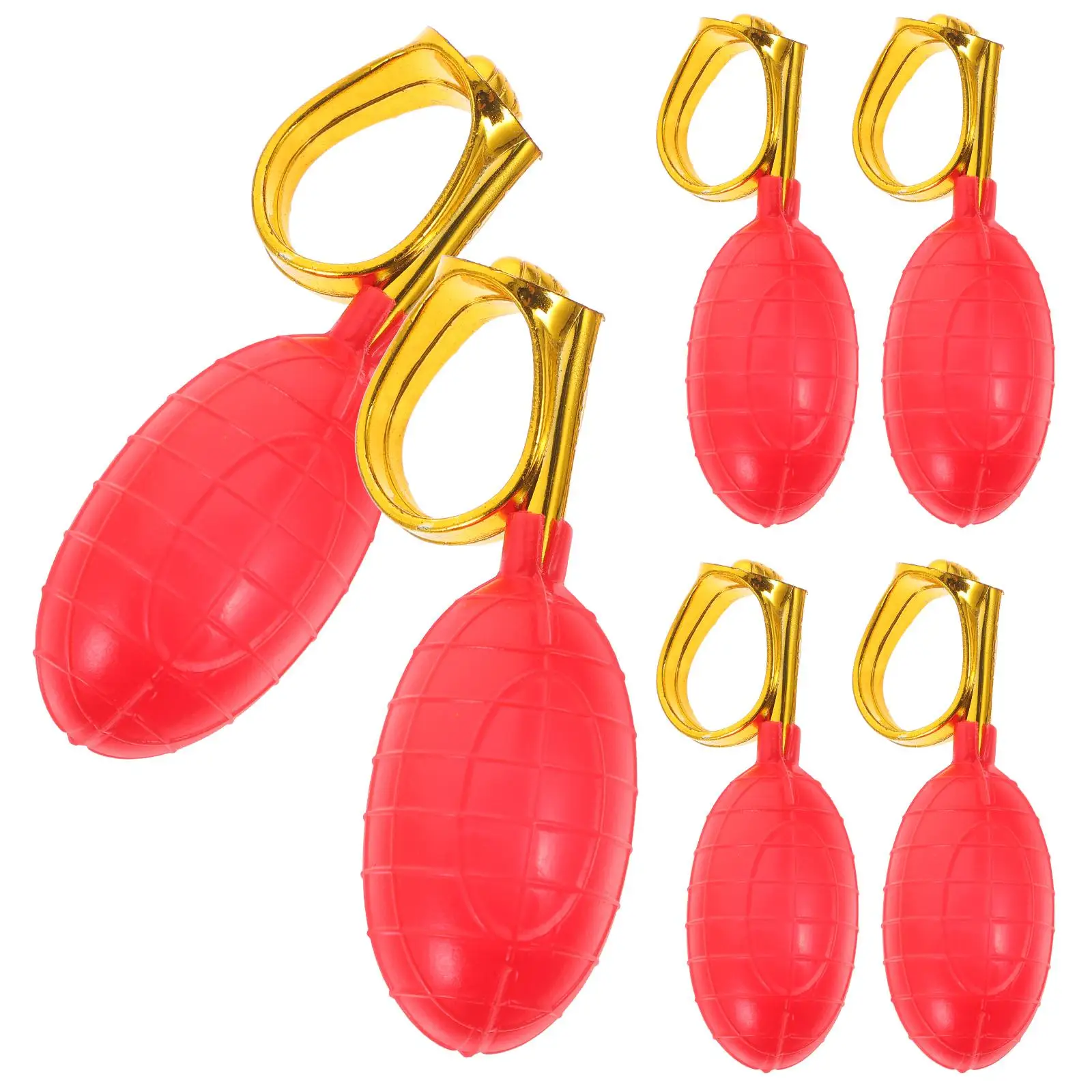 

6 Pcs Water Spray Rings Props Compact Party Favors Prank Toys April Fool's Day Gifts Stage Performance Gadgets Practical