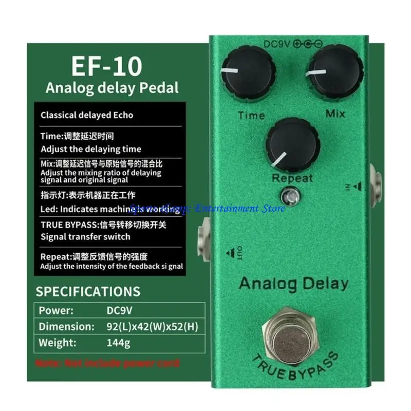 Pedal efeitos guitarra elétrica g7nf, tipo único, 9v, vintage, overdrive, pedal efeitos para palco, estúdio ao