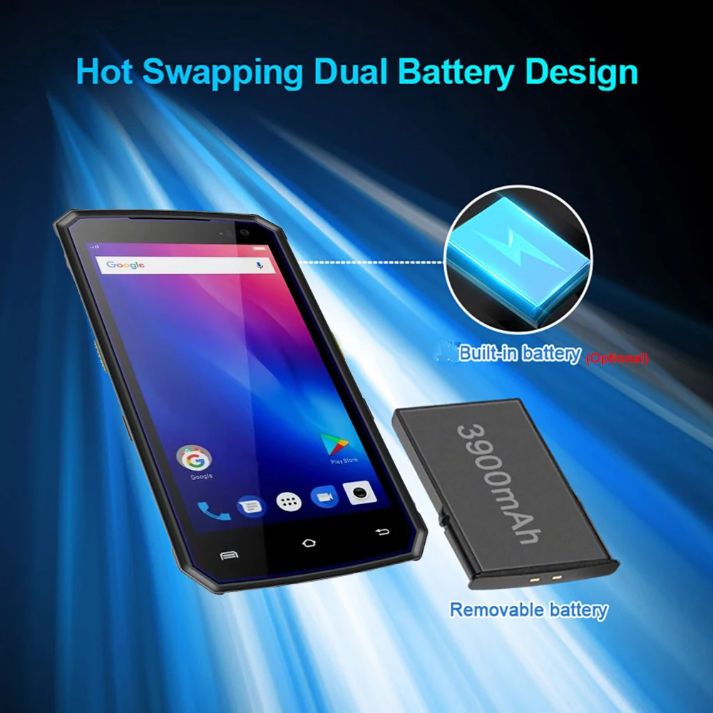 Kcosit U21 Handheld PDA Android 1D 2D Barcode Scanner 4GB RAM POS Terminal Zebra LF UHF RFID Reader WiFi 4G Daten Capture