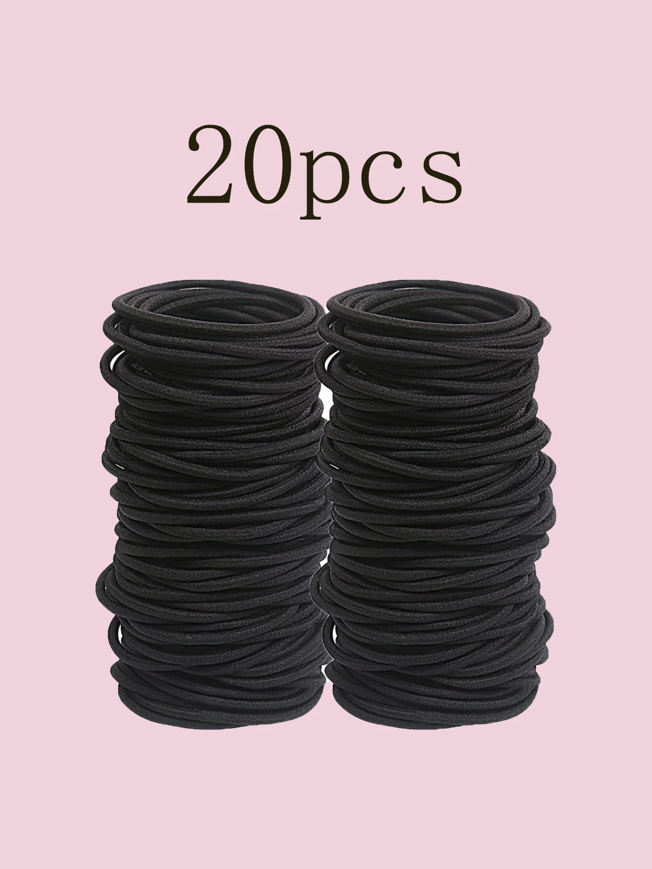 50/20pcs Black High Elastic Hair Bands for  Girls Hairband Rubber Band Ties Ponytail Holder Scrunchies Hair Accessories Girls Ha