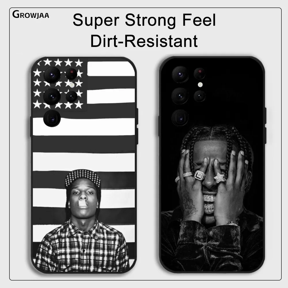 A-A$AP R-Rocky A-ASAP Rap Rapper Phone Case For Samsung Galaxy S25 S24 S22 S23 Ultra S21 S20 Plus 5G Protective Silicone Funda