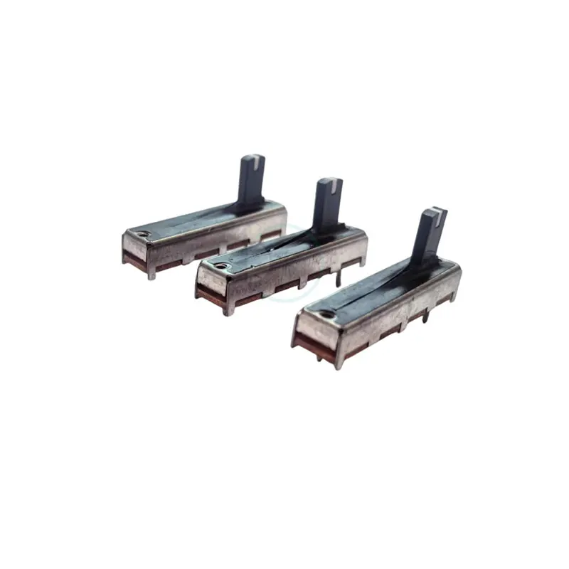 1 قطعة 35 مللي متر مقياس الجهد الشريحة الخطية الواحدة W100K السكتة الدماغية 20 مللي متر مع مقبض نقطة بيضاء طول 10 مللي متر خلاط أحادي ترويسة