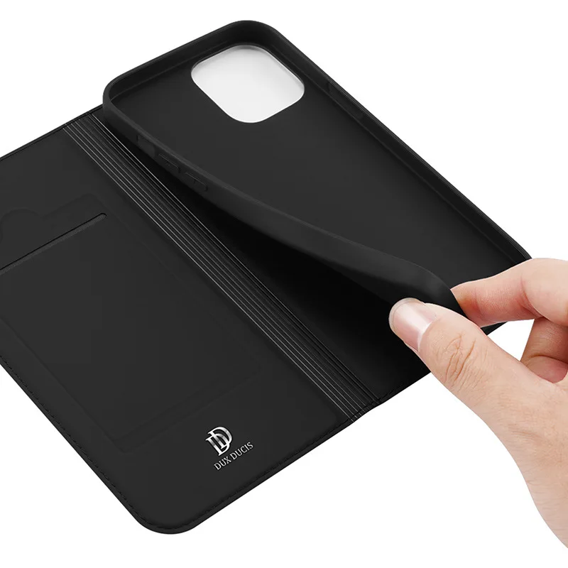 Original Dux Ducis Pu Leather Case For Iphone 15 14 Plus 13 12 11 Pro Max Xs Se2 Coque Luxury Thin Flip Cover Wallet Phone Cases
