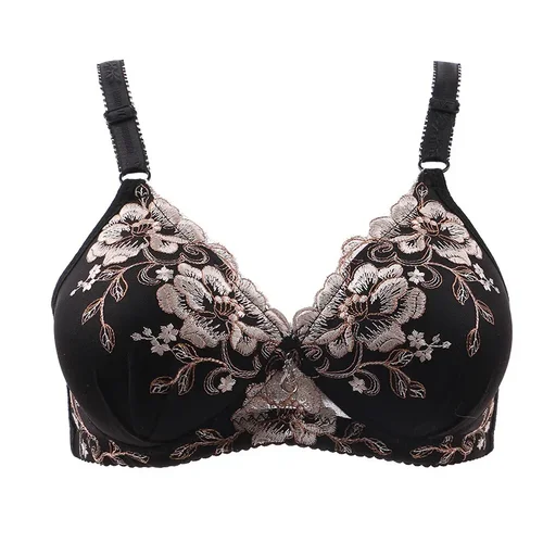 Imagen 1 del producto Funding transpirable para ropa interior de mujer, lencería ajustable, Bralette, sujetadores push-up para mujer, sujetador de encaje con estampado Floral