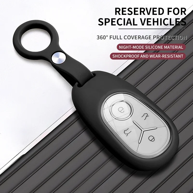 Car Silicone Case Cover Holder For Geely GEOME Galaxy Light Star Wishes 2025 Exploration Youth Version Keychain Accessories