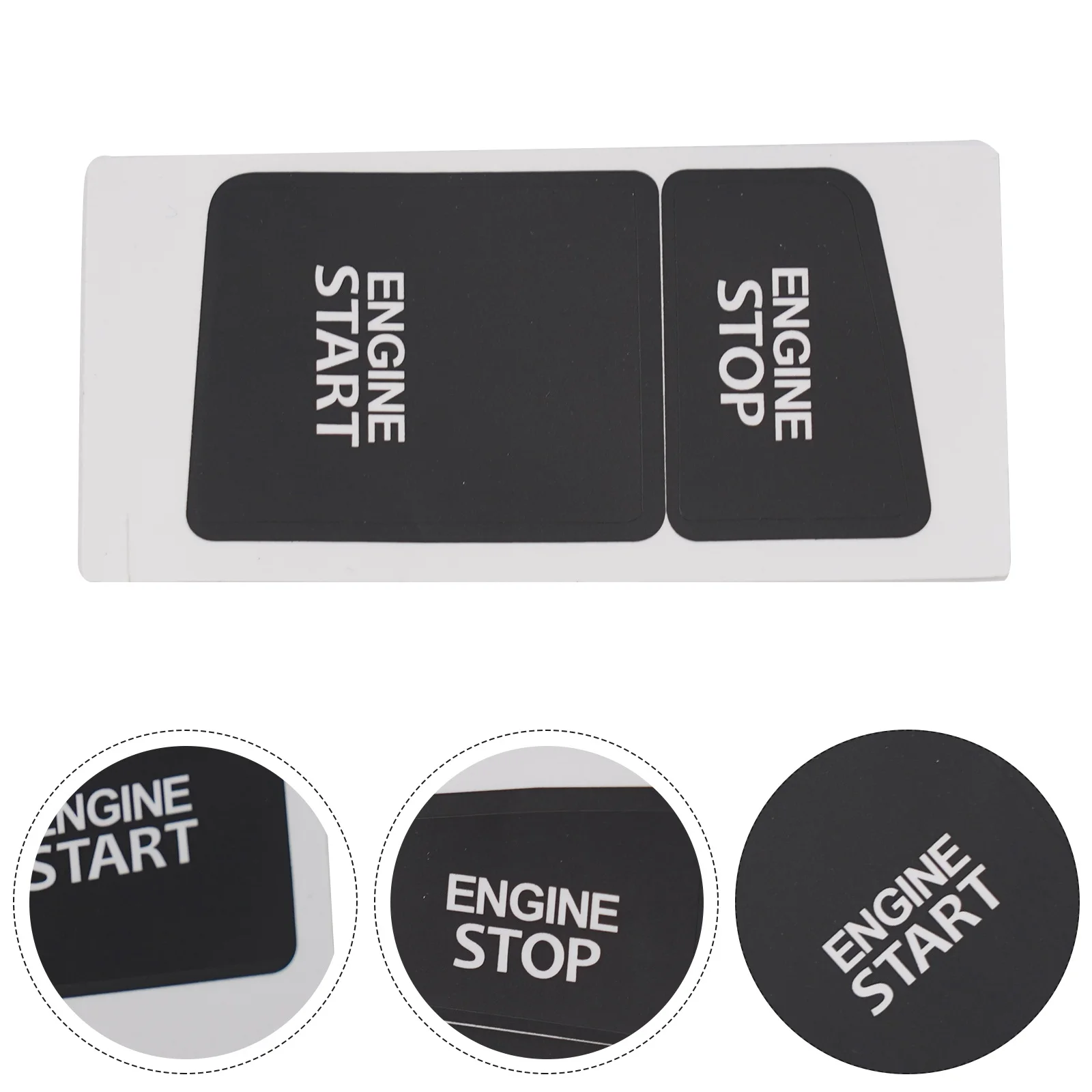 Repair Black Button Sticker Efficient Engine Craftsmanship Engineering Ignition Installation Long Lasting Precision