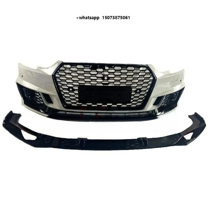 

For RS4 Body Kit Include Front Bumper Assembly Grille Front Lip for A4 S4 B9 2017-2019