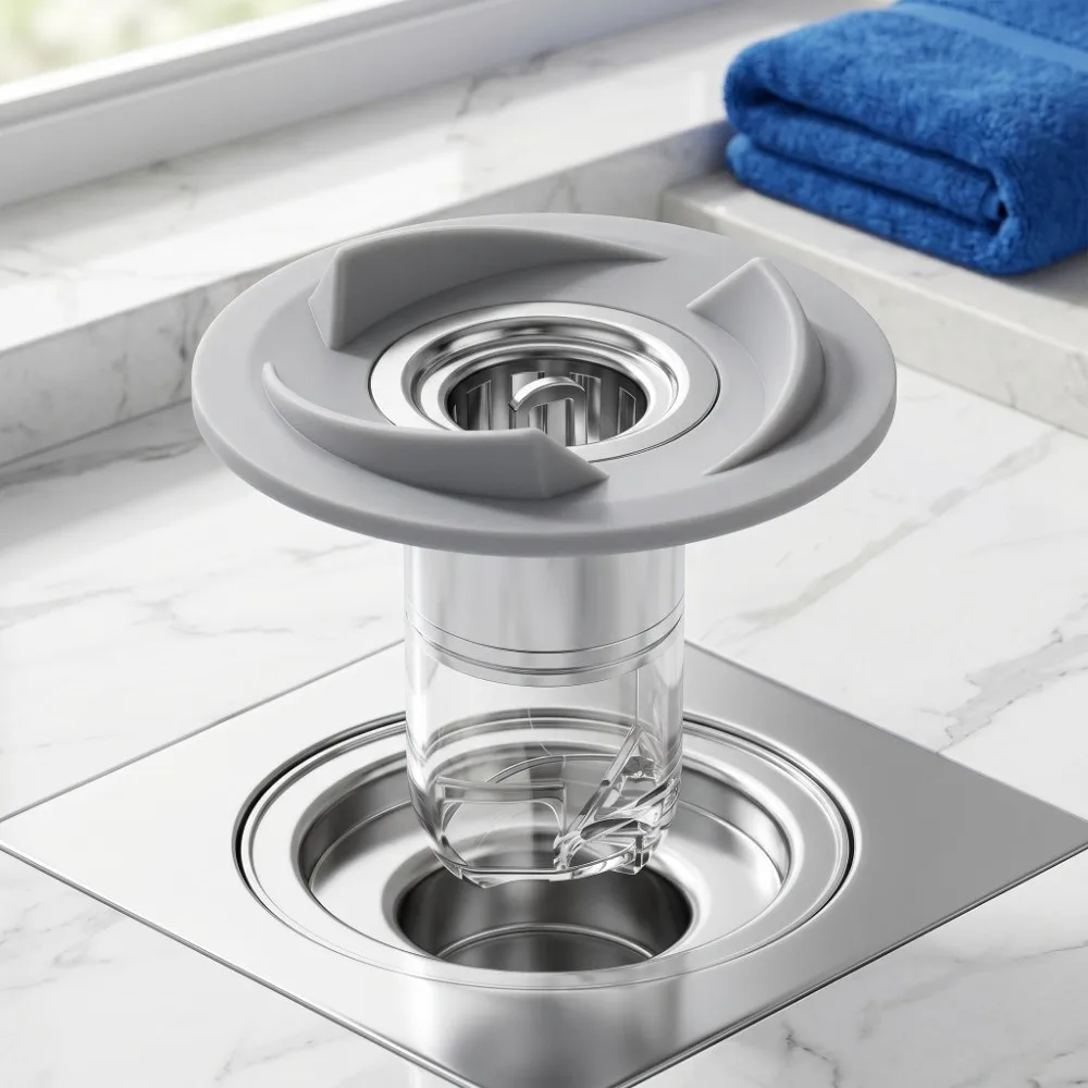 Sink Accessories Magnetic Floor Drain Core Universal Vortex Flow Vortex Drain Core Insect Proof Anti-Clog Strainer Plug Kitchen
