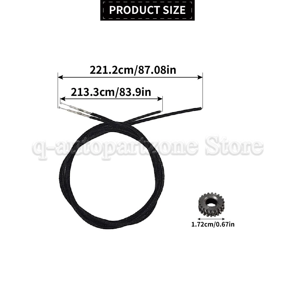 

8401Z0 Комплект для ремонта механизма складной мягкой крыши и люка для Citroen C3 Pluriel Sports Convertible (кабель и шестерня)