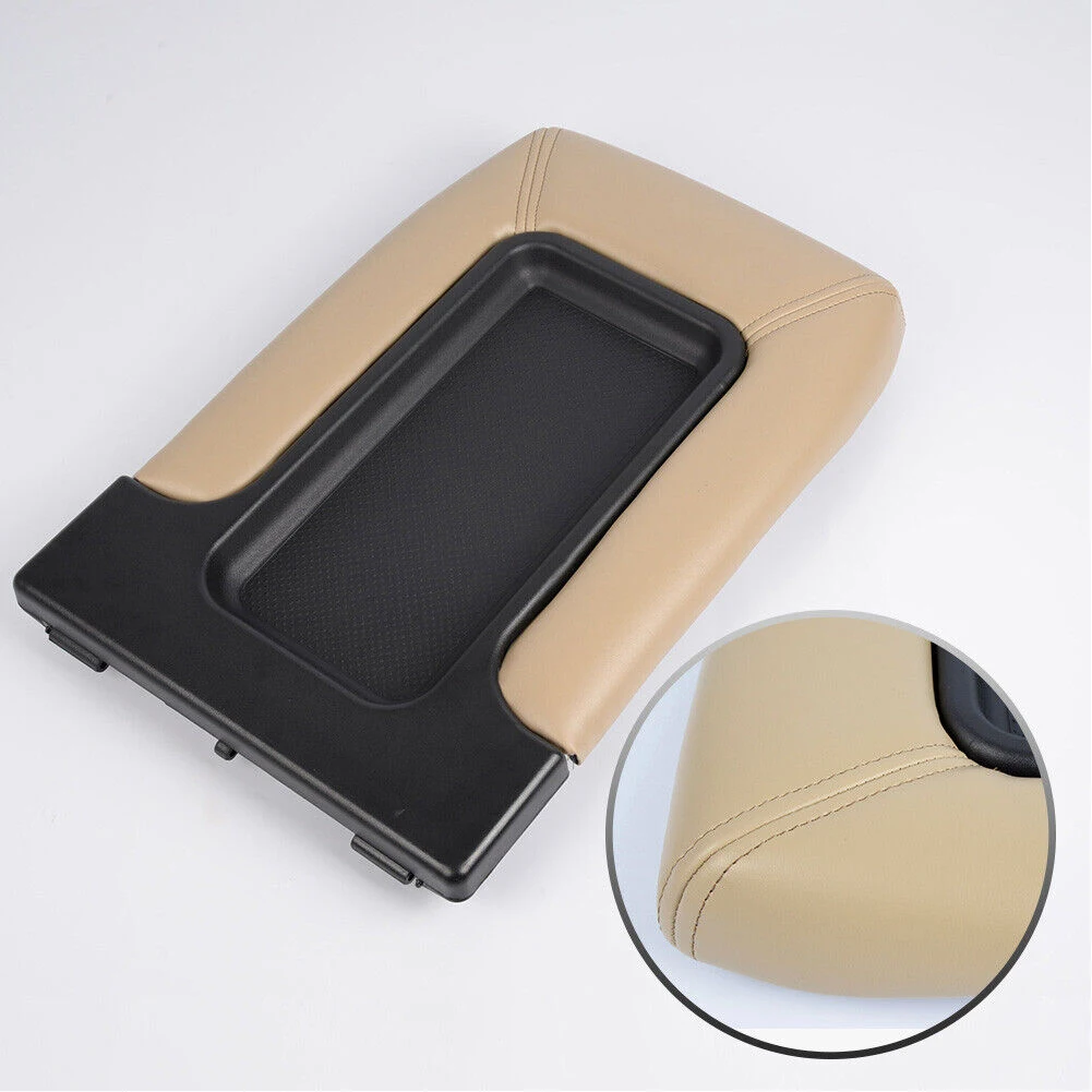 

BT-Center Console Cover Parts Fit For 99-07 Chevy Silverado 19127366 Lid Armrest Latch Beige