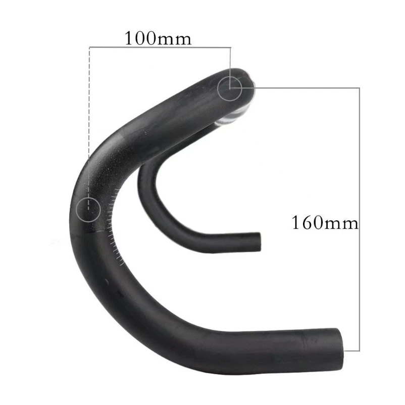 Carbon Fiber Road Bike Handlebar Cycling Drop Bar Bicycle Parts Black Gloss and Matt Zero 100 UD 31.8*420/440mm