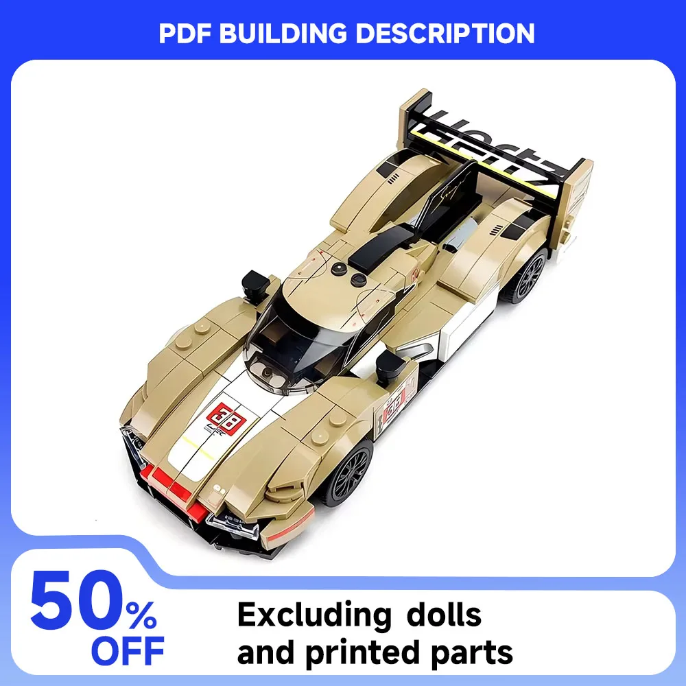 

Новая скорость MOC ​ ​ Серия Le Mans, 24-часовая гонка на выносливость, 2023 г., серия WEC 963, модель гоночного автомобиля, строительные блоки, детский набор игрушек