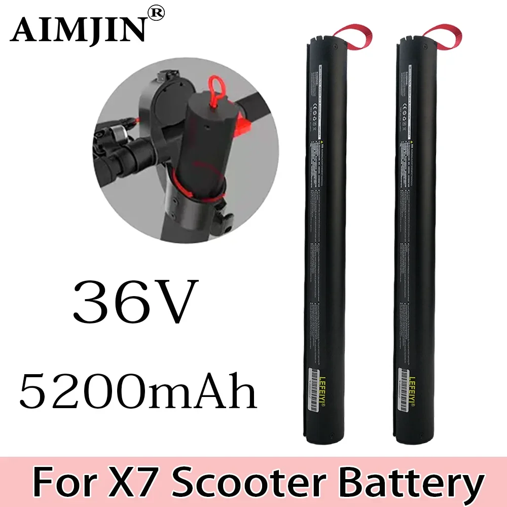 36V 5200mAh X7 Foldable Scooter Battery  Built-in Rechargeable Batteries for Huanxi HX X7 Scooter Electric Scooter Battery 36v