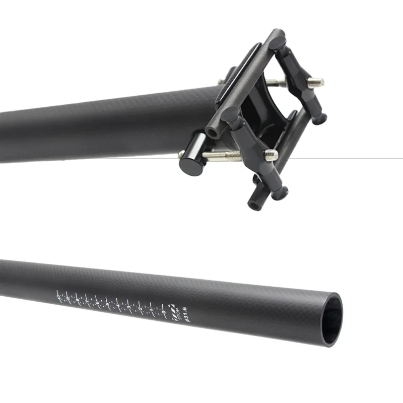 

Full Carbon Black Matte White Scaleable Bicycle Seat Post 0Degree Folding Bicycle Seat Post Multiple Sizes Availbike Accessories