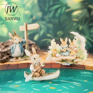 JIANWU Seri Kehidupan Peter Rabbit Kolase Bahan Lanskap Bunga Kelinci Lucu Stiker Hewan Peliharaan Alat Tulis Jurnal Kreatif 10 poster jessica rabbit penjualan terbaik - №