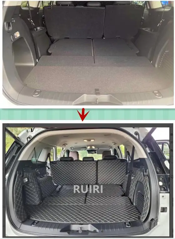 

Best quality,Custom special car trunk mats for Isuzu Mu-x 7 seats 2025-2021 cargo liner mat boot carpets cover for Mux 2023