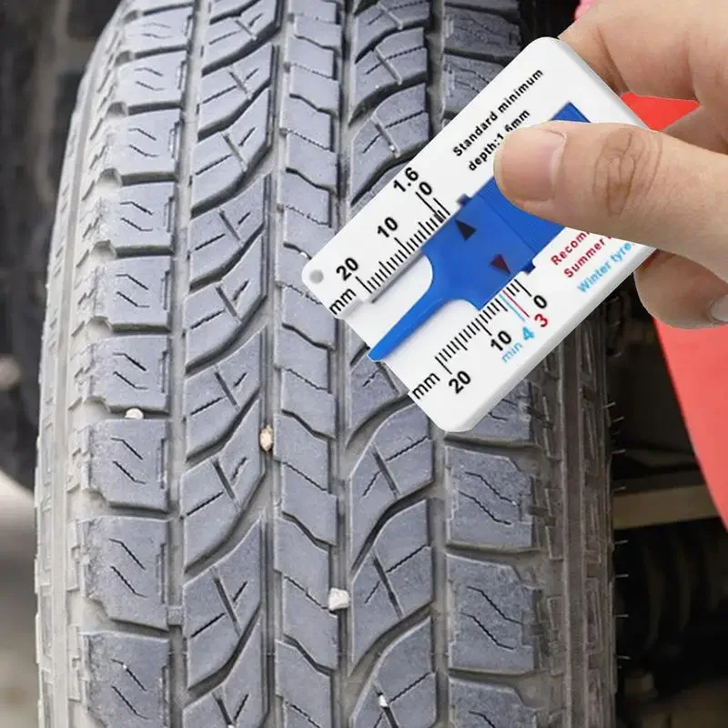 

0-20MM Tyre Tread Depth Depthometer Gauge Caliper Plastic Tread Ruler Car Wheel Tire Depth Gauge Tire Wheel Measure Tool