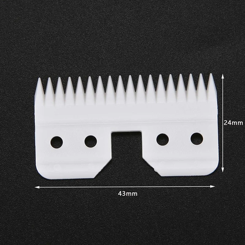 12Pcs 18-Dente Lâmina de Cerâmica de Zircônia Cerâmica Clipper Lâmina De Corte Para Oster A5 Series