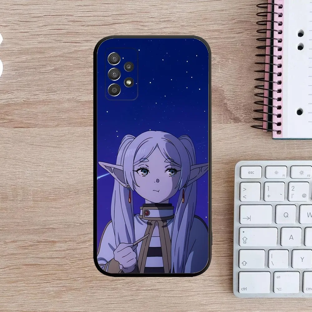 Anime F-Frieren Beyond Journeys End Phone Case For Samsung Galaxy A13,A21s,A22,A31,A32,A52,A53,A71,A80,A91 Soft Black Cover