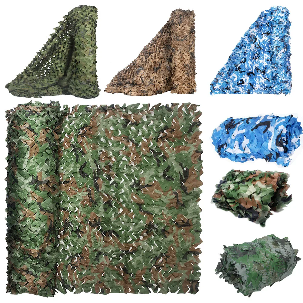 

Camo Netting Camouflage Net Woodland Shooting Hide Army Camouflage Net Hunting Cover Military Camo Theme Party Decor Sunshade