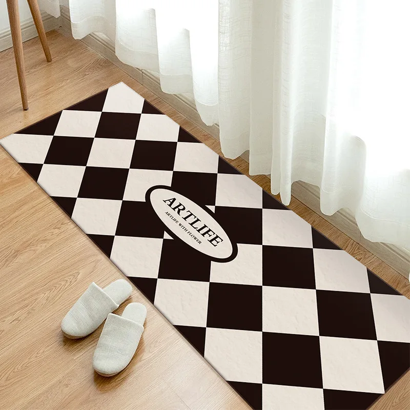 

Nordic Minimalist Geometry Carpets for Living Room Decoration Bedroom Home Washable Bedside Floor Mat Teenager Non-Slip Area Rug