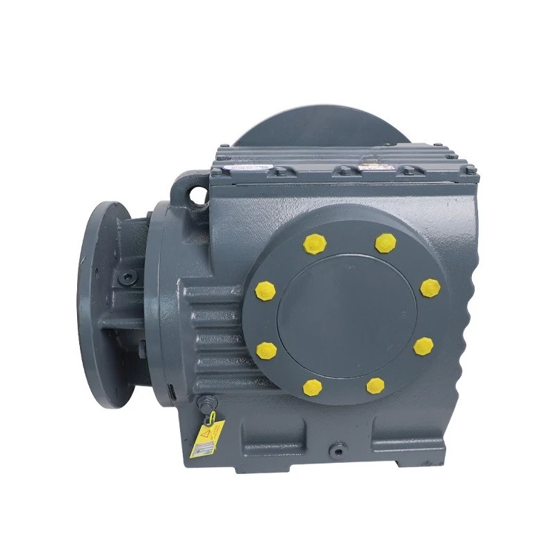 Motor reductor de engranajes helicoidales de cobre con bridas de eje sólido