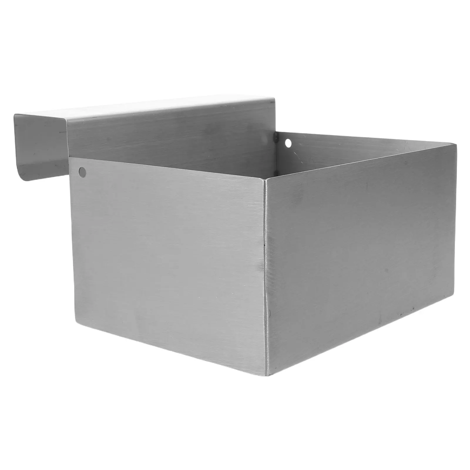 Stainless Steel Hanging Makeup Desk Bin Rustproof Vanity Organizer Wall Mounted Trash Can for Bathroom Sink Area