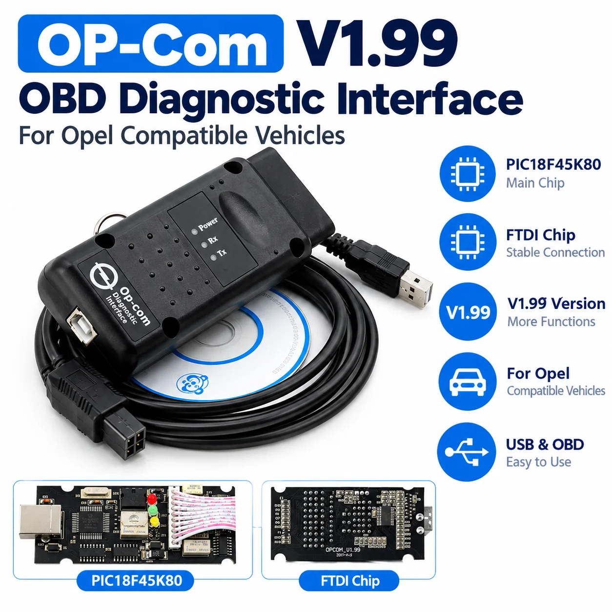v199-opcom-obd-diagnostic-interface-for-opel-compatible-vehicles-pic18f45k80-ftdi-chip-automotive-diagnostic-tool
