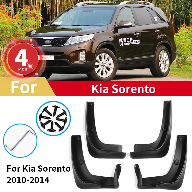 For Kia Sorento XM LX 2010 2011 2012 2014 Mud Flaps Front Rear Mud Cover Guard Mudguard Wheel Fender Accessories