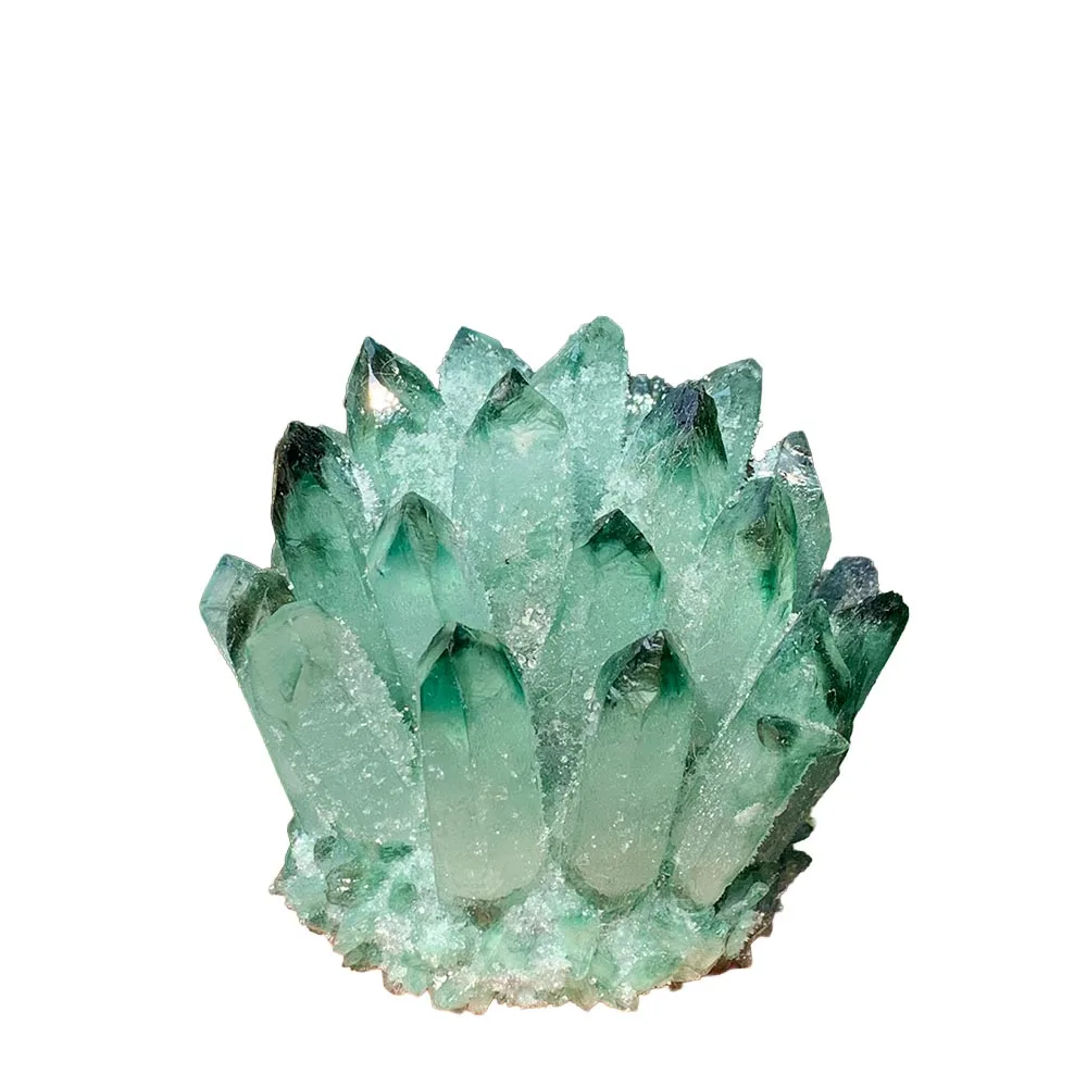 300G To 400G Green Crystal Cluster Raw Mineral Specimen Reiki Healing Energy Stone Mineral Decor Collection Gift