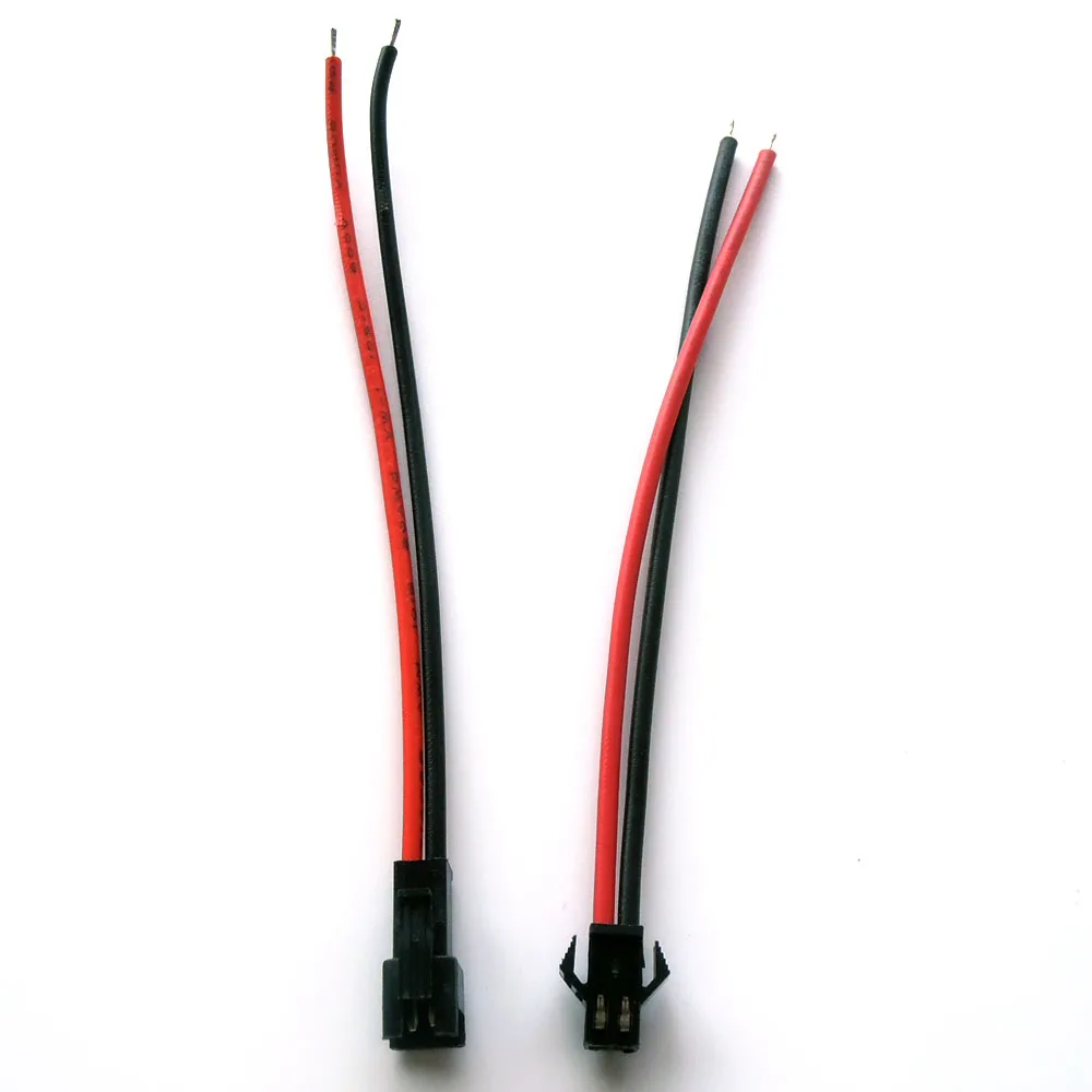 2Pin SM male&female connector JST 2.54mm SM-2P with 10cm cable