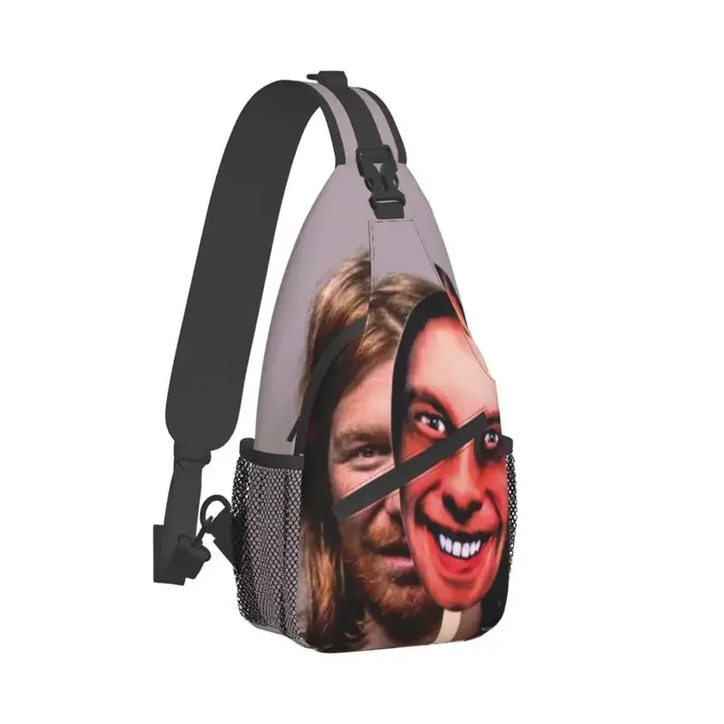 Personalized Aphex Twin Sling Bag Men Fashion Shoulder Crossbody Chest Backpack Travel Hiking Daypack