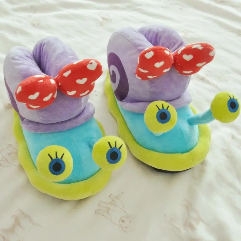 Squarepants Gary The Snail Cotton Shoes Home Slippers Cartoon Anime Plush Personalized Cotton Slippers for Friend Gift