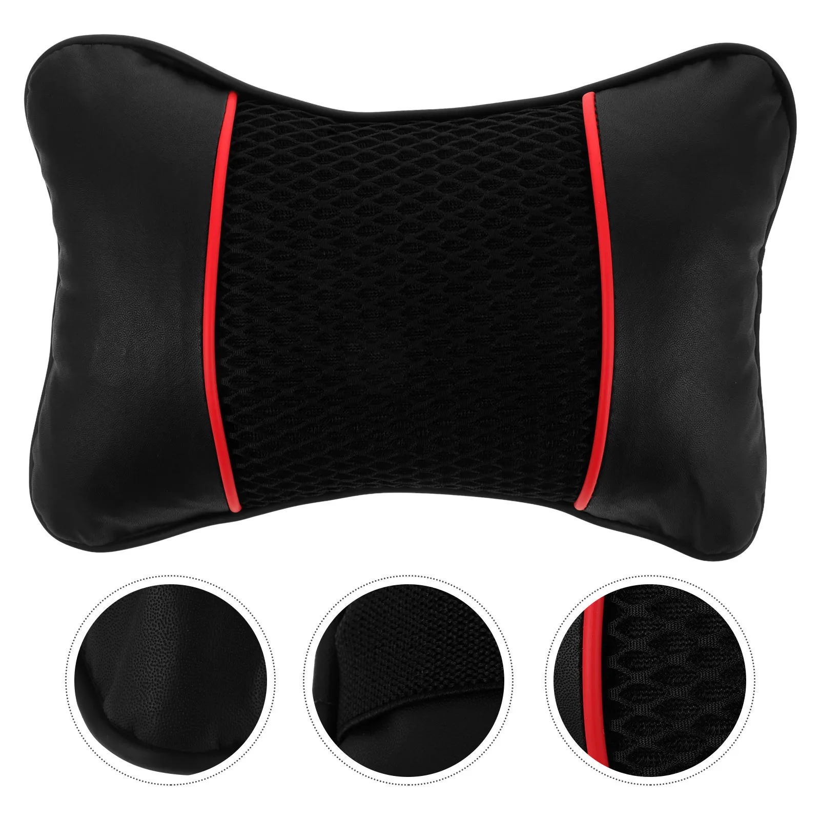 

Car Head Rest Pillow Breathable Faux Neck Support for Driving Long Rides Comfortable Car Seat Pillow for Travel and