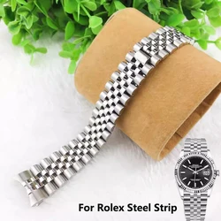 Watch Accessories 20mm 316L Solid Stainless Steel Curved End Jubilee Watch Strap Band Bracelet Fit for Rolex Watch