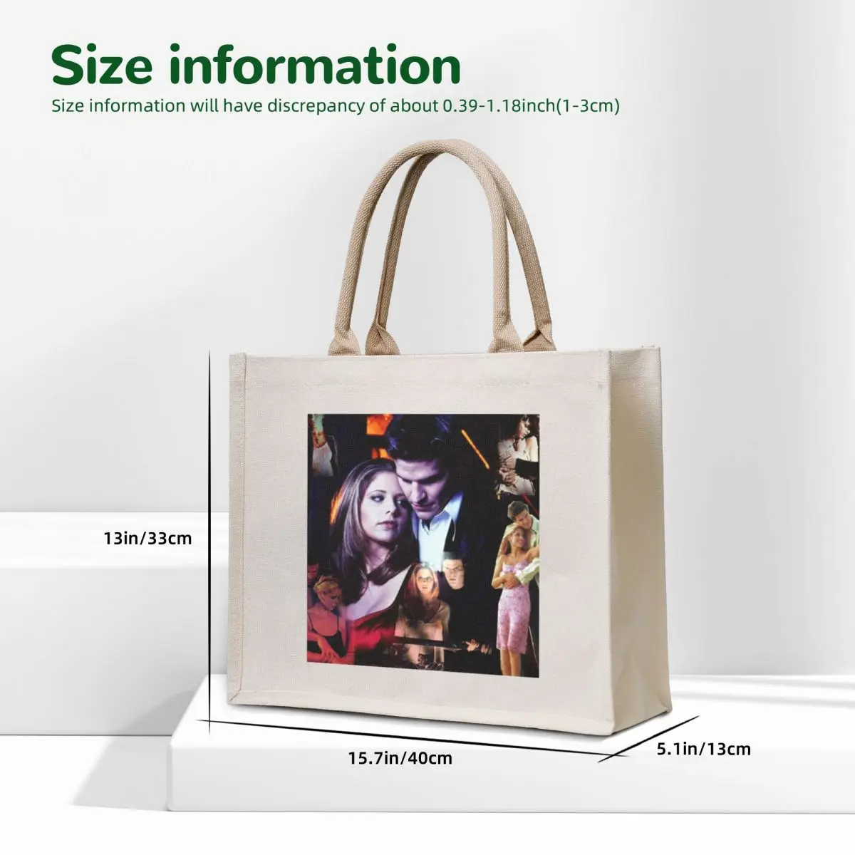 Over Her Shoulder Tote Bag university shopper bag shopper bag woman Canvas stote