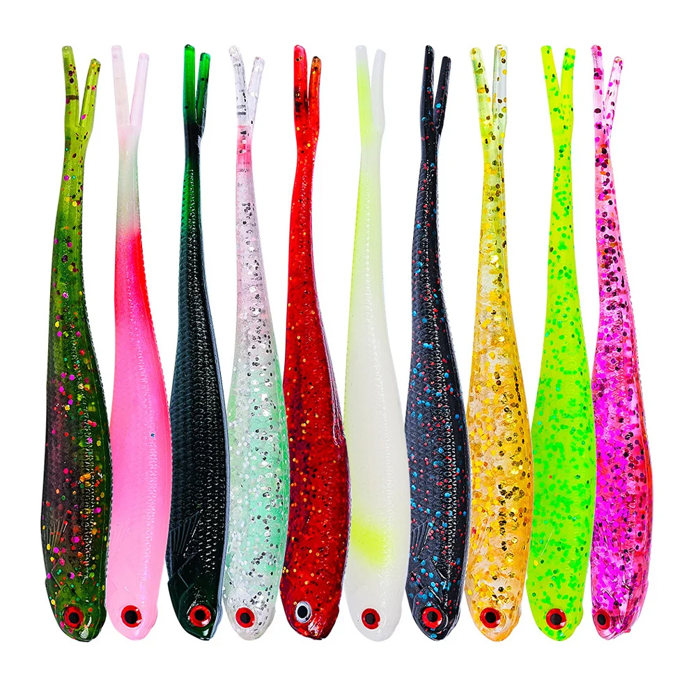 

10Pcs Reusable Fishing Lures Mixed Color Durable Lightweight Eco-Friendly Baits Outdoor Fishing Tools Accessories