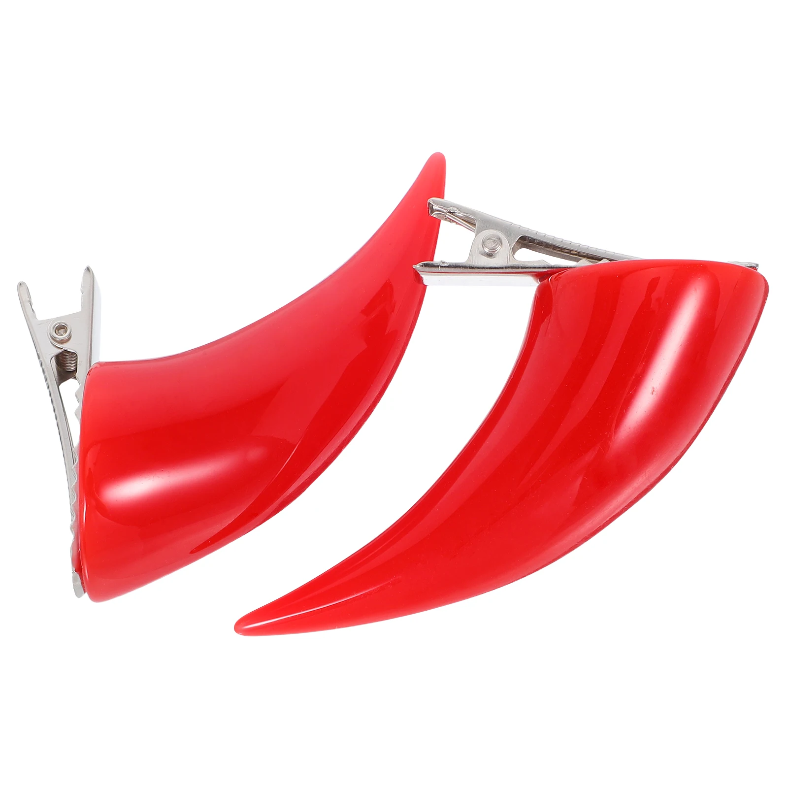 

Horn Hair Clips Resin Halloween Hair Accessories For Women Creative Cosplay Party Costume Barrettes - Easy Use