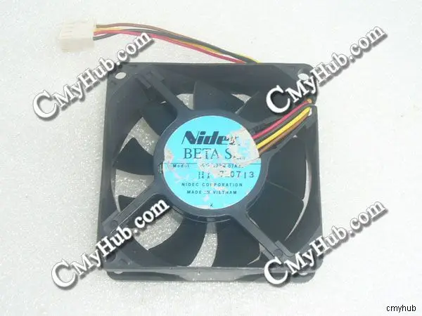 For NIDEC BETA SL D07A-12PM 07AH1 12VDC 0.14A 7025 70mm 70x70x25mm 4Pin Cooling Fan D07A-12PM 07AH1