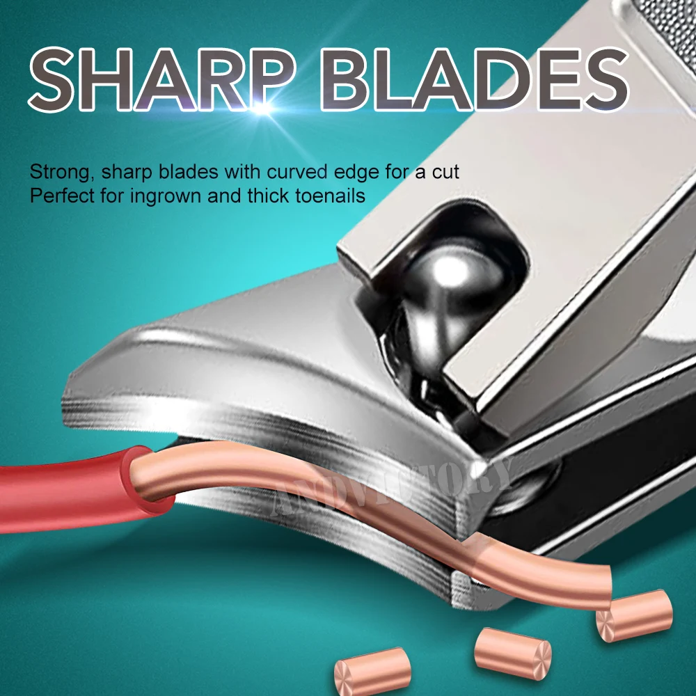 1 pçs cortador de unhas lâmina curvada inclinada toe cortador de unhas encravadas cortador de unhas cabeça angular cortador de unhas