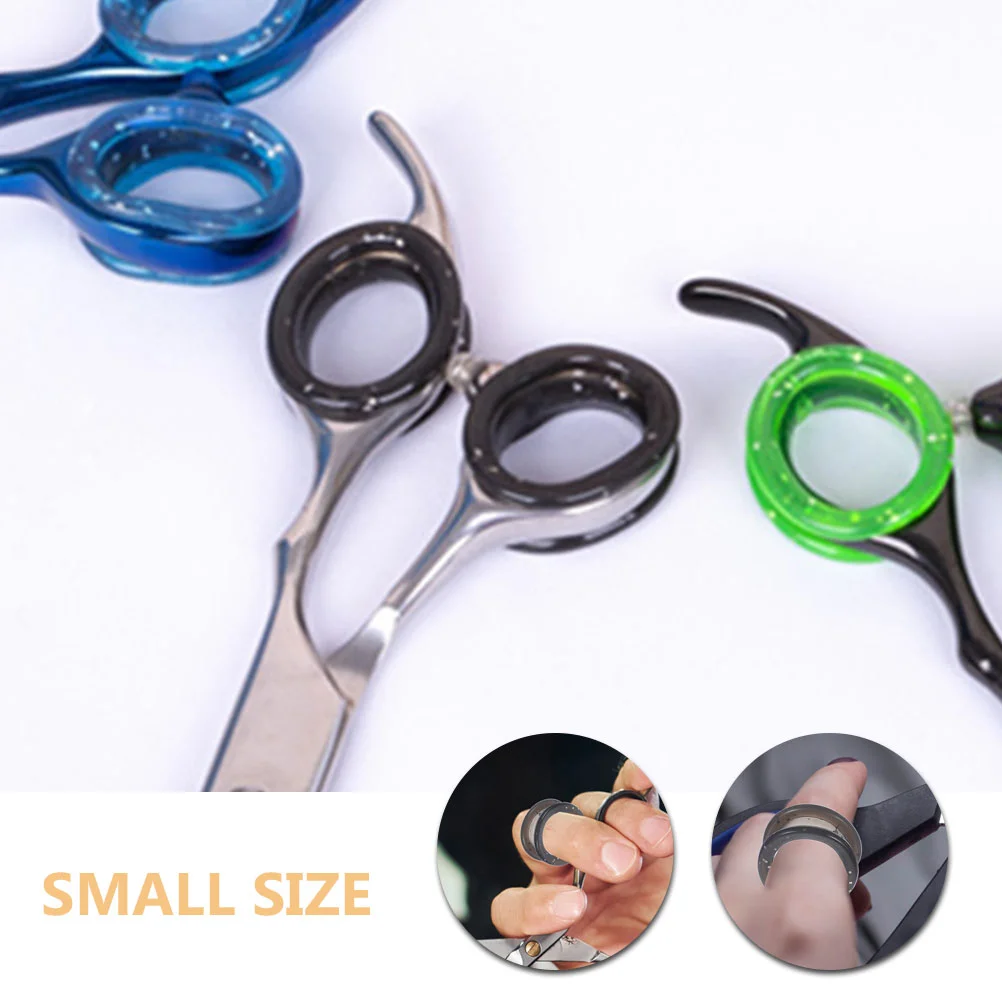 10 Pcs Scissors Silicone Ring Grooming Shears Finger Rings Rest Insert for Inserts Grips Silica Gel