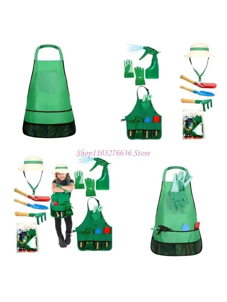 

R6FD Cosplay Party Child Gardening Tool Toy Interaction Kids Pretend Play Garden Toy