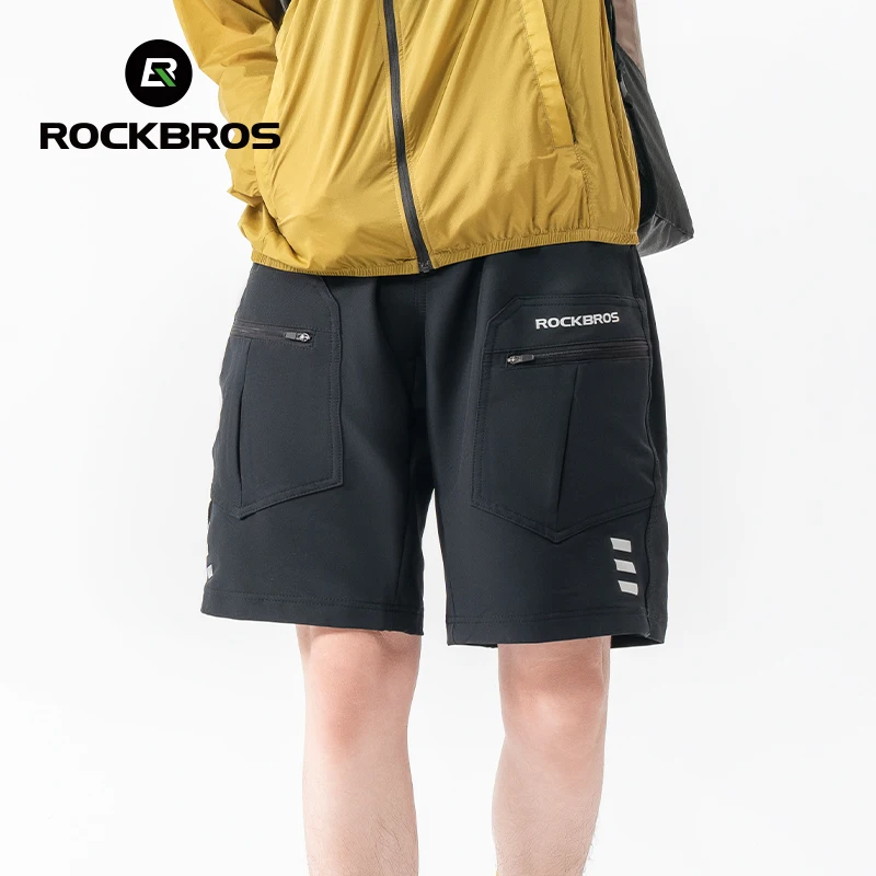 ROCKBROS 4D damskie spodenki męskie 2 w 1 z oddzielnymi spodenkami bielizna spodenki rowerowe wspinaczka bieganie spodnie rowerowe kolarstwo Trous