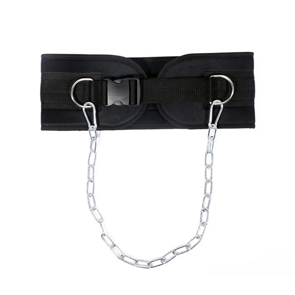 

Weighted Pull-Up Belt Iron Chain Lumbar Support Waist Trainer For Back Pain Strength Training Fitness Gear Pull-Up Support Belt