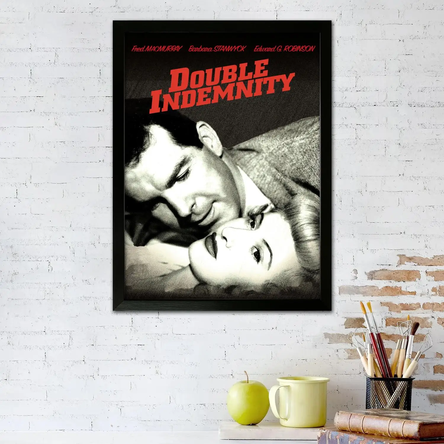 ملصق فني من القماش لفيلم Indemnity المزدوج وفن جداري، طباعة صور، عائلة حديثة، ديكور غرفة النوم، ملصقات، لوحة زخرفية