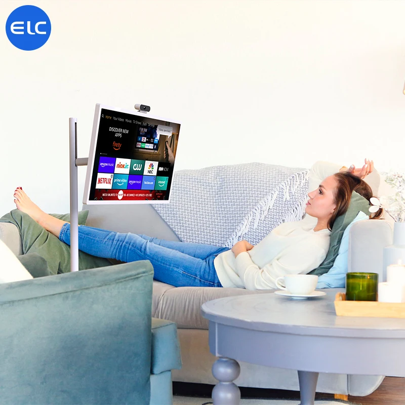 

23.8 Inch Incell Hd Touch Display IPS Screen Rotate USB Wifi Smart Online Television TV For Work Studying Workout